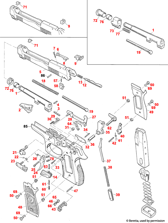 Схема беретты 92