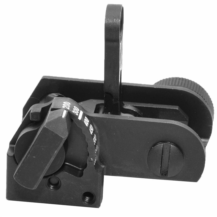 MATECH AR-15 Flip-Up Adj USGI Backup Iron Rear Sight Black - Brownells ...