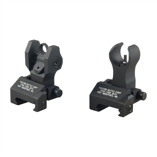 FRONT TROY INDUSTRIES, INC. AR-15 Flip-Up HK-Style Sight Set Black ...