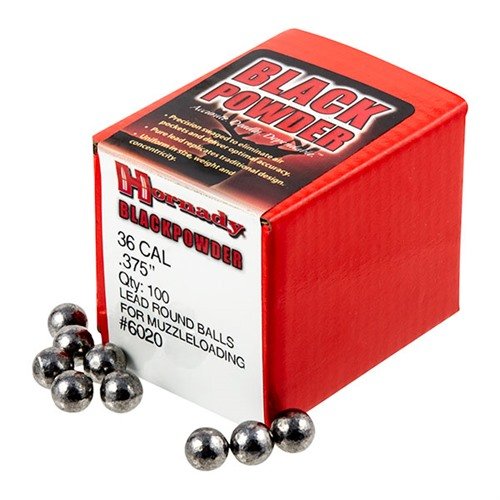 Hornady Black Powder, Horn 6020 Lead Balls 36 .375 100/40